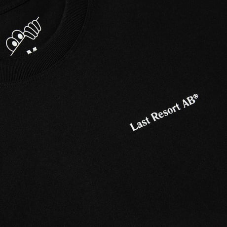LAST RESORT AB ATLAS MONOGRAM TEE BLACK