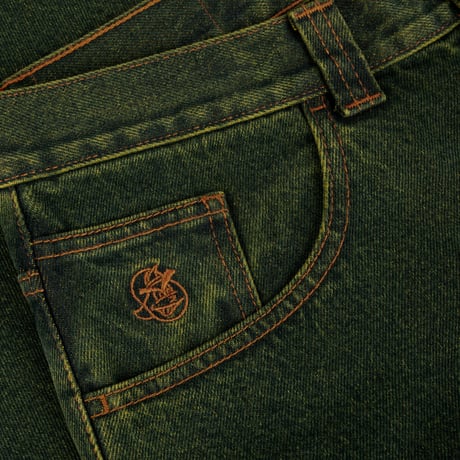 POLAR SKATE CO. 93! PANTS CHARTREUSE/BLUE