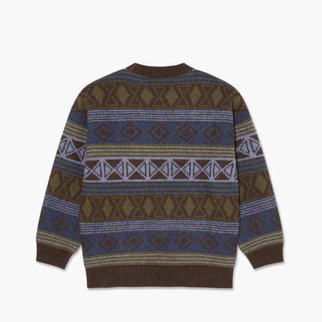 POLAR GEORGE SWEATER BLUE GREEN MIX