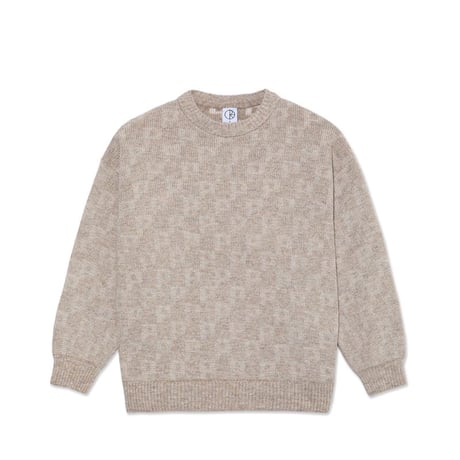 POLAR SKATE CO. GEORGE SWEATER  P PATTERN SAND