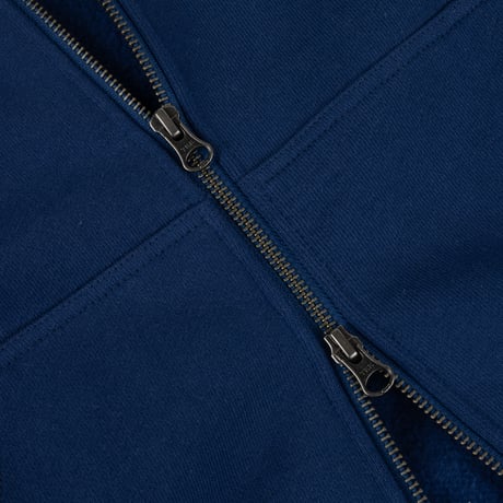 DIME CLASSIC SMALL LOGO ZIP HOODIE MIDNIGHT NAVY