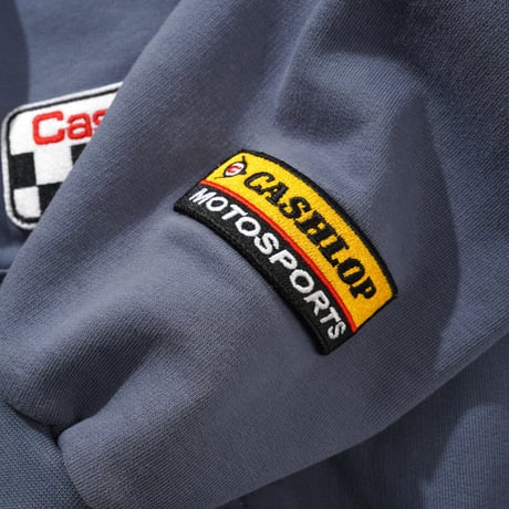 CASH ONLY SERVICE ZIP-THRU HOOD WASHED STONE NAVY