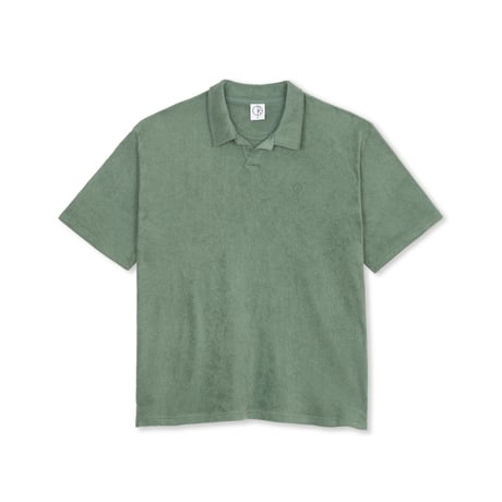 POLAR SKATE CO. SERGE POLO SHIRT JADE GREEN