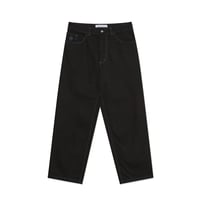 POLAR SKATE CO. BIG BOY PANTS BLACK / BLUE STITCHING