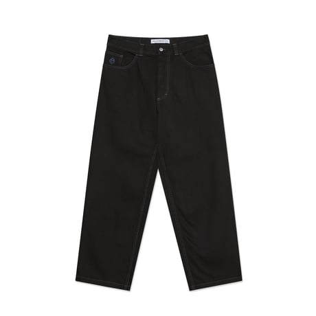 POLAR SKATE CO. BIG BOY PANTS BLACK / BLUE STITCHING