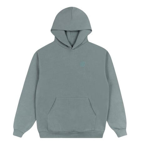 BRONZE 56K B LOGO PUFF PRINT HOODIE BLUE