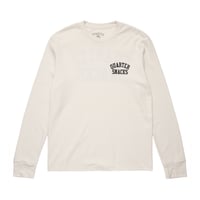 QUARTERSNACKS PRINTED THERMAL LONGSLEEVE TEE BONE