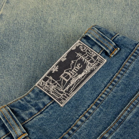 DIME CLASSIC BAGGY DENIM DIPPED SANDBLASTED INDIGO