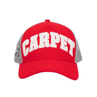 CARPET COMPANY VARSITY TRUCKER HAT RED