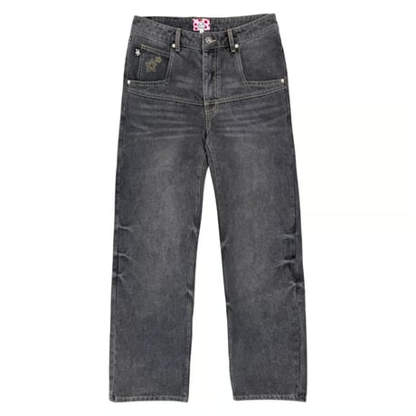 「初期」 STARTEAM Jorts starteam Plaid Star Jeans Shorts Black - メルカリ