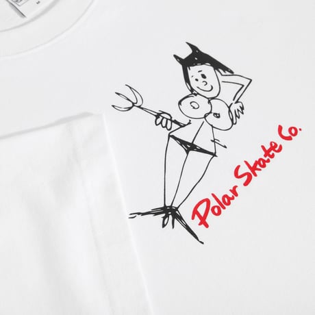 POLAR SKATE CO. DEVIL WOMAN TEE WHITE