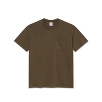 POLAR SKATE CO. POCKET TEE BROWN