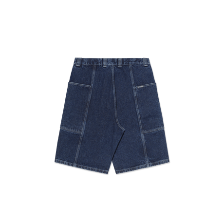 POLAR SKATE CO. JIRO SHORTS DARK BLUE WHITE STITCHING