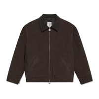 POLAR SKATE CO. CLIFF JACKET WITH QUILTED LINING CHOCOLATE