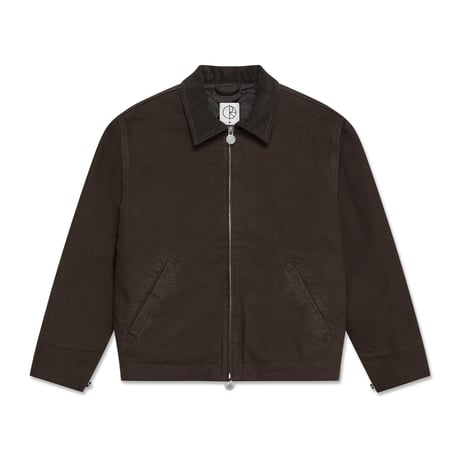 POLAR SKATE CO. CLIFF JACKET WITH QUILTED LINING CHOCOLATE