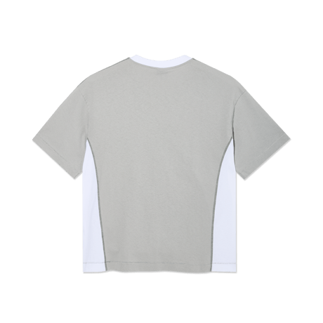 POLAR SKATE CO. SURF PANEL TEE SILVER / WHITE