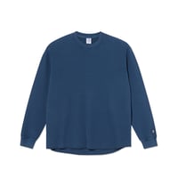 POLAR SKATE CO. DYLAN LS TEE WAFFLE SPACE BLUE