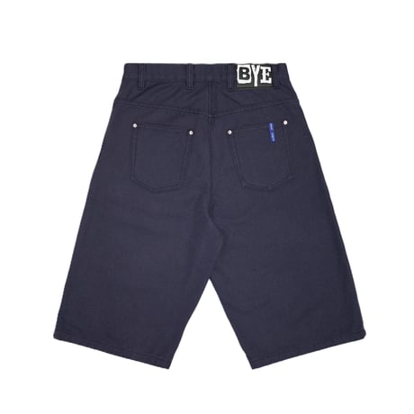 BYE JEREMY CANVAS SHORTS NAVY