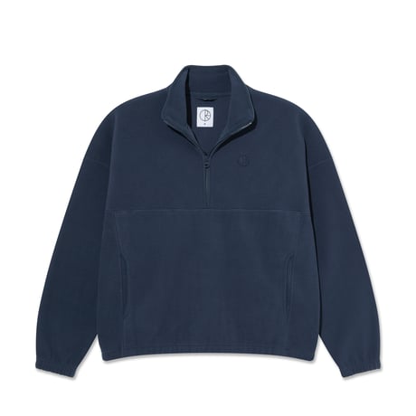 POLAR SKATE CO. IVAN HALF ZIP SWEATSHIRT GREY BLUE