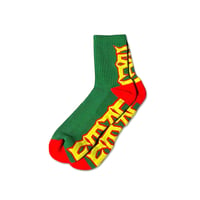 ANDREW SPIKY SOCKS GREEN