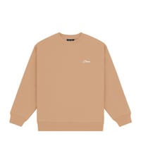 DIME CURSIVE SMALL LOGO CREWNECK HAZELNUT