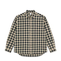 POLAR SKATE CO. MITCHELL LS SHIRT TEAL/BUTTER