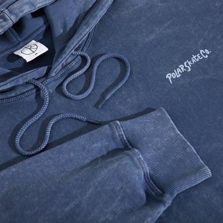 POLAR SKATE CO. SURF LOGO FRANK HOODIE DARK BLUE