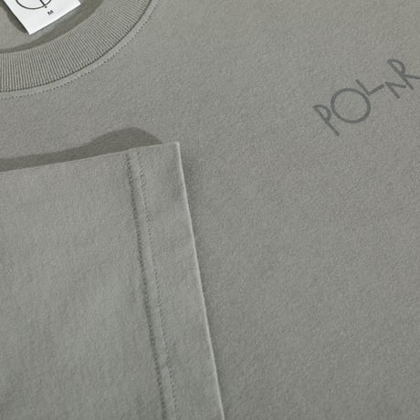 POLAR CONTRAST TEE STROKE LOGO GREY