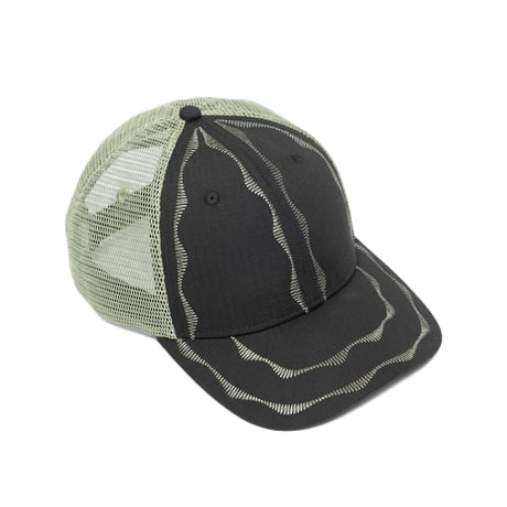SEX HIPPIES WELDER'S STITCH MESH HAT BLACK / SAGE