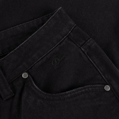 DIME RELAXED DENIM PANTS BLACK