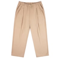 DIME PLEATED TWILL PANTS  TAN