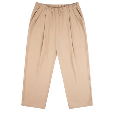 DIME PLEATED TWILL PANTS  TAN