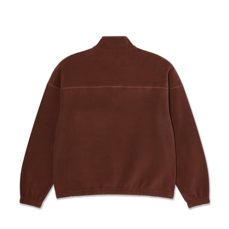 POLAR SKATE CO. IVAN HALF ZIP SWEATER WINE