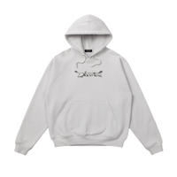 DIME POSTER HOODIE SILVER