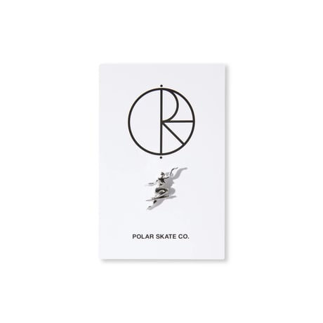 POLAR SKATE CO. PIN NO COMPLIES FOREVER SILVER