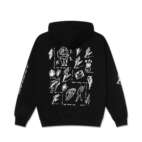 POLAR SKATE CO. SAD AT TIMES DAVE HOODIE BLACK
