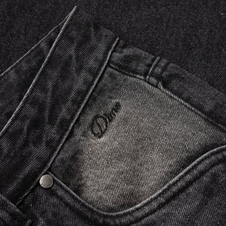 DIME RELAXED DENIM PANTS SANDBLASTED BLACK