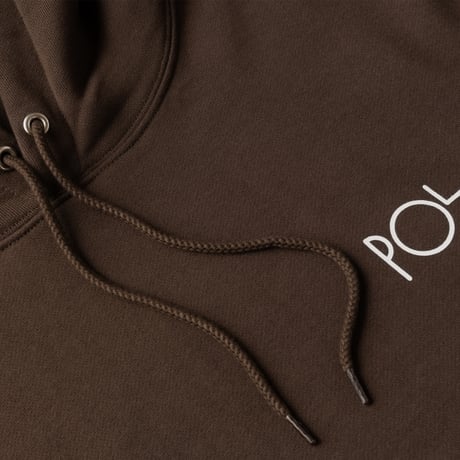 POLAR SKATE CO. DAVE HOODIE STROKE LOGO CHOCOLATE