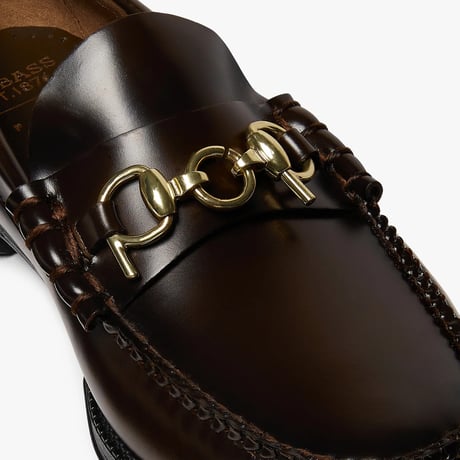 POP & G.H BASS EASY WEEJUNS CHOCOLATE LEATHER