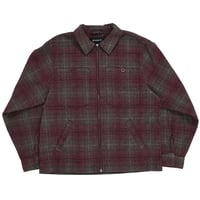 QUASI GRAIN SHIRT JACKET OXBLOOD