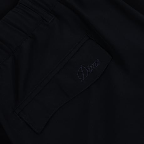 DIME PLEATED NYLON PANTS BLACK