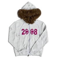 FUCK THIS INDUSTRY 8CUBE FUR ZIP GREY/PINK