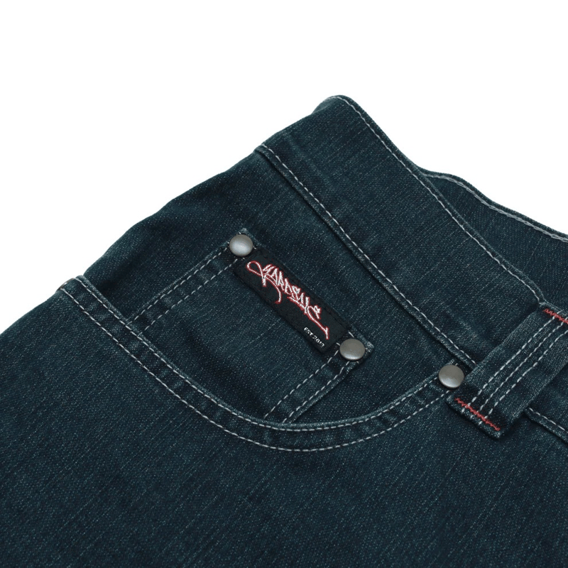 YARDSALE SLUB DENIM SHORTS NAVY | PROV ONLINE S