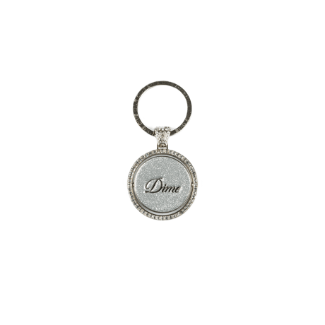 DIME ICED OUT KEYCHAIN SILVER
