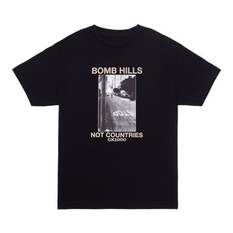 GX1000 BOMB HILLS TEE BLACK / TAN FONT