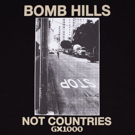GX1000 BOMB HILLS TEE BLACK / TAN FONT