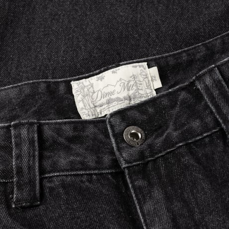 DIME RELAXED DENIM PANTS SANDBLASTED BLACK