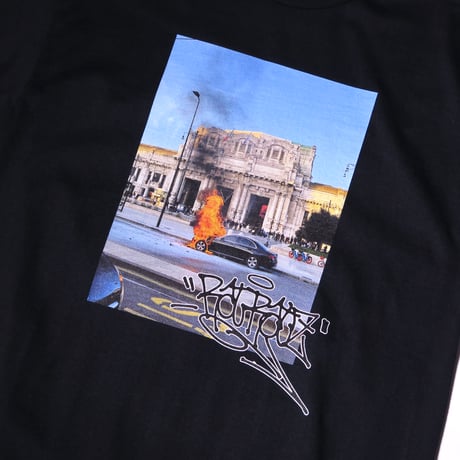 RAT RATZ x PROV BENZ ON FIRE TEE BLACK