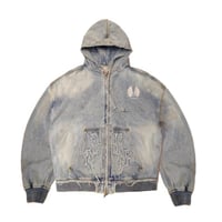 STINGWATER KOWBOY ZIP UP HOODIE VINTAGE BLUE
