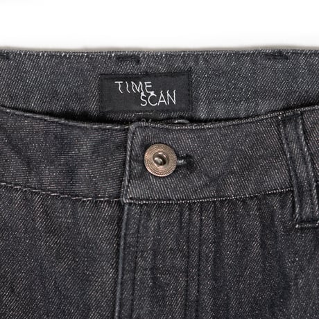 TIMESCAN SCRIPT DENIM JEANS BLACK